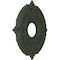 Ekena Millwork Attica PVC Medallion (Canopies up to 5"), 13"OD x 3 1/2"ID x 3/4"P, UltraCover Satin Hunt Club Green CMP13ATGHC - alternate 5